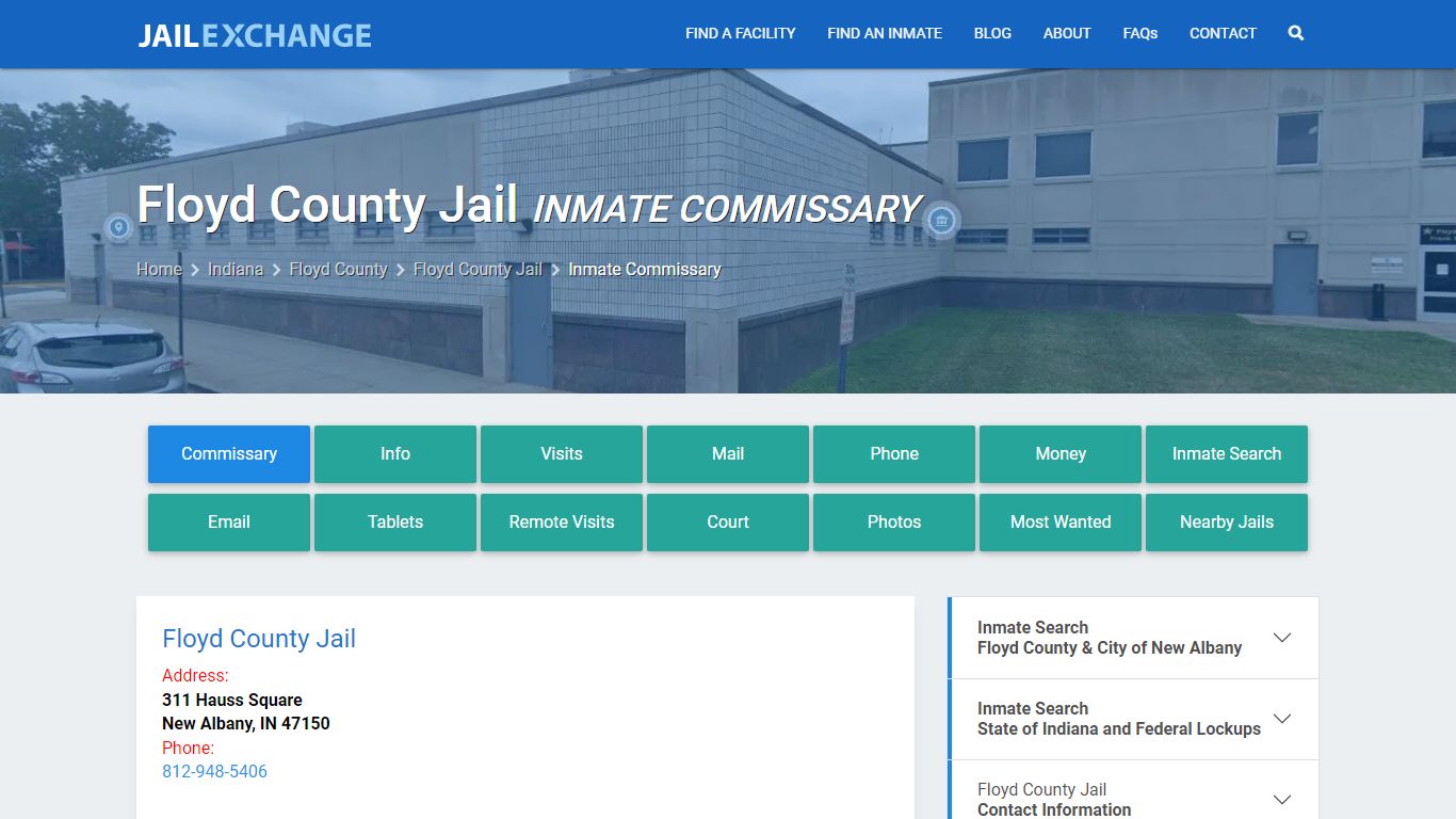 Inmate Commissary, Care Packs - Floyd County Jail, IN