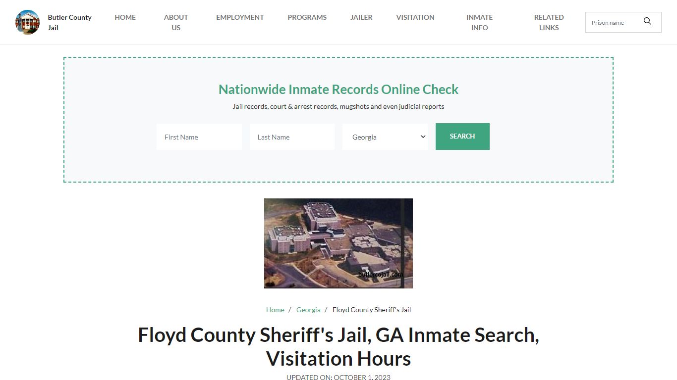 Floyd County Sheriff's Jail, GA Inmate Search, Visitation Hours